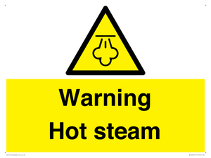 Warning Hot steam